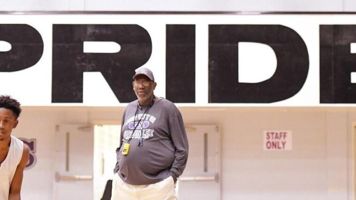 Upson-Lee head coach Darrell Lockhart watches over practice Wednesday afternoon in preparation for the Knights’ GHSA Class 4A championship game against St. Pius X on Friday night.