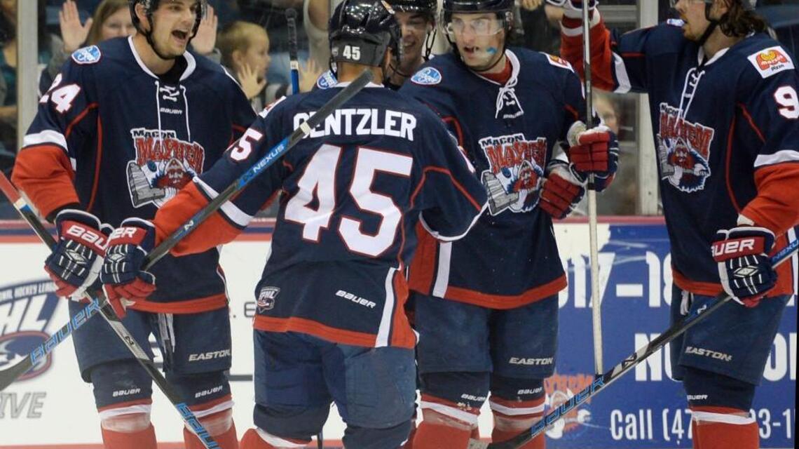 Late rally lifts Mayhem past Ice Flyers in playoff opener