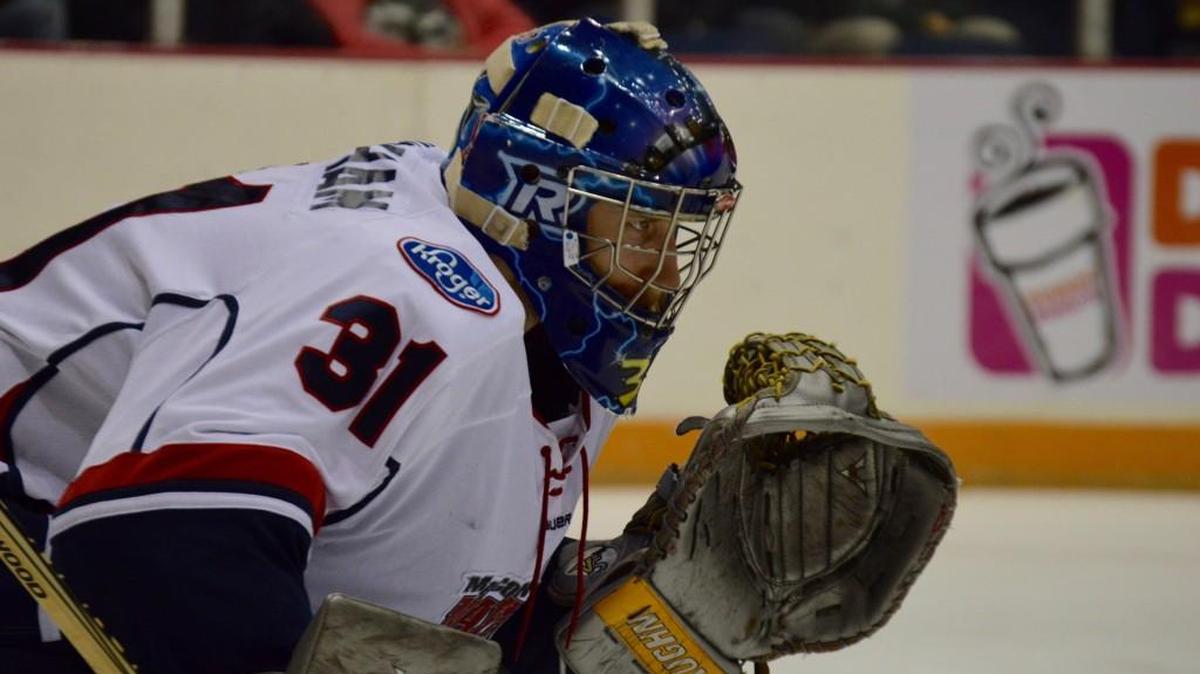 Troy Passingham returns to the Macon Mayhem this season in goal after helping the team win an SPHL title last year.