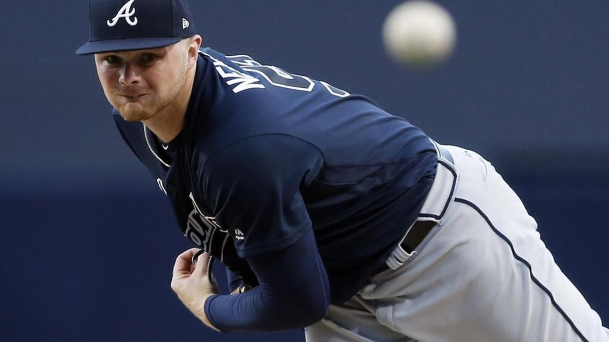 Atlanta Braves starting pitcher Sean Newcomb has made four starts in the major leagues.