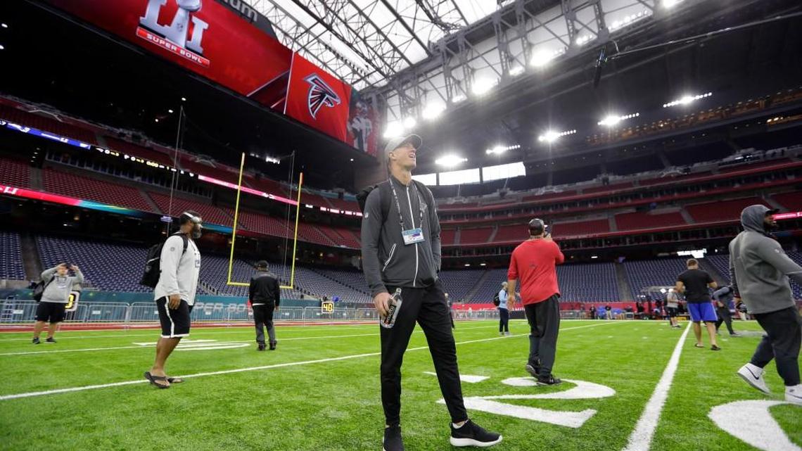 Will Matt Ryan and his teammates be standing on the field at NRG Stadium late Sunday night with the confetti of a Super Bowl title raining down on them?