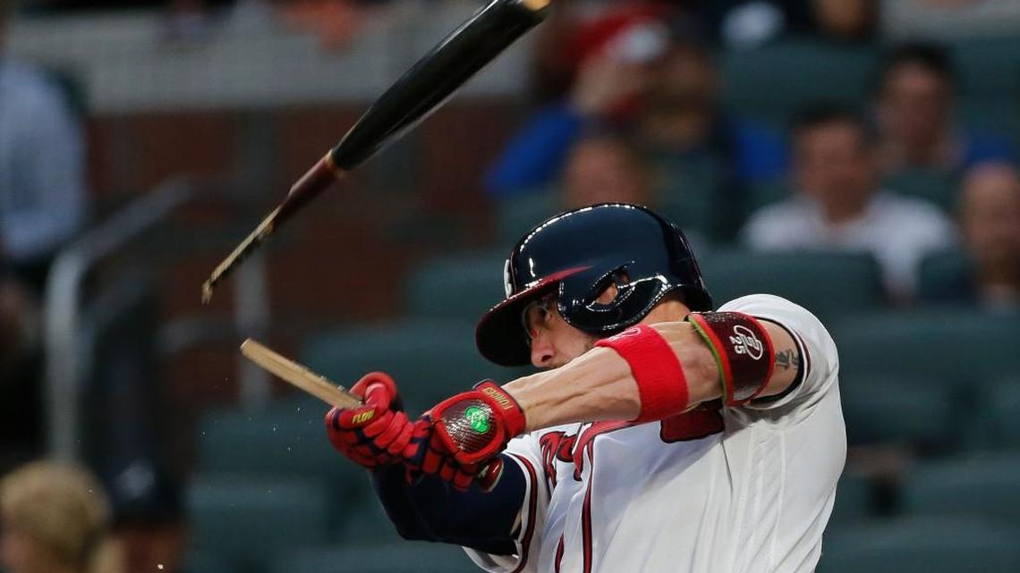 Tyler Flowers (25) is making the most of his second stint with Atlanta.