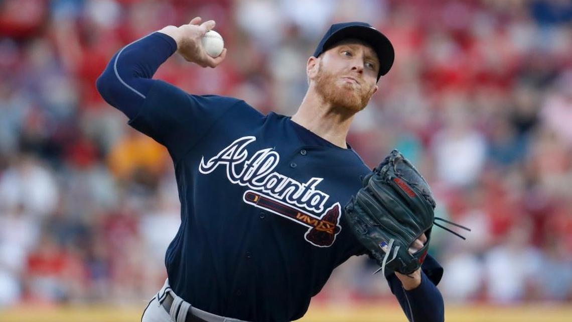 Atlanta Braves starting pitcher Mike Foltynewicz struck out 10 batters Friday against Cincinnati.