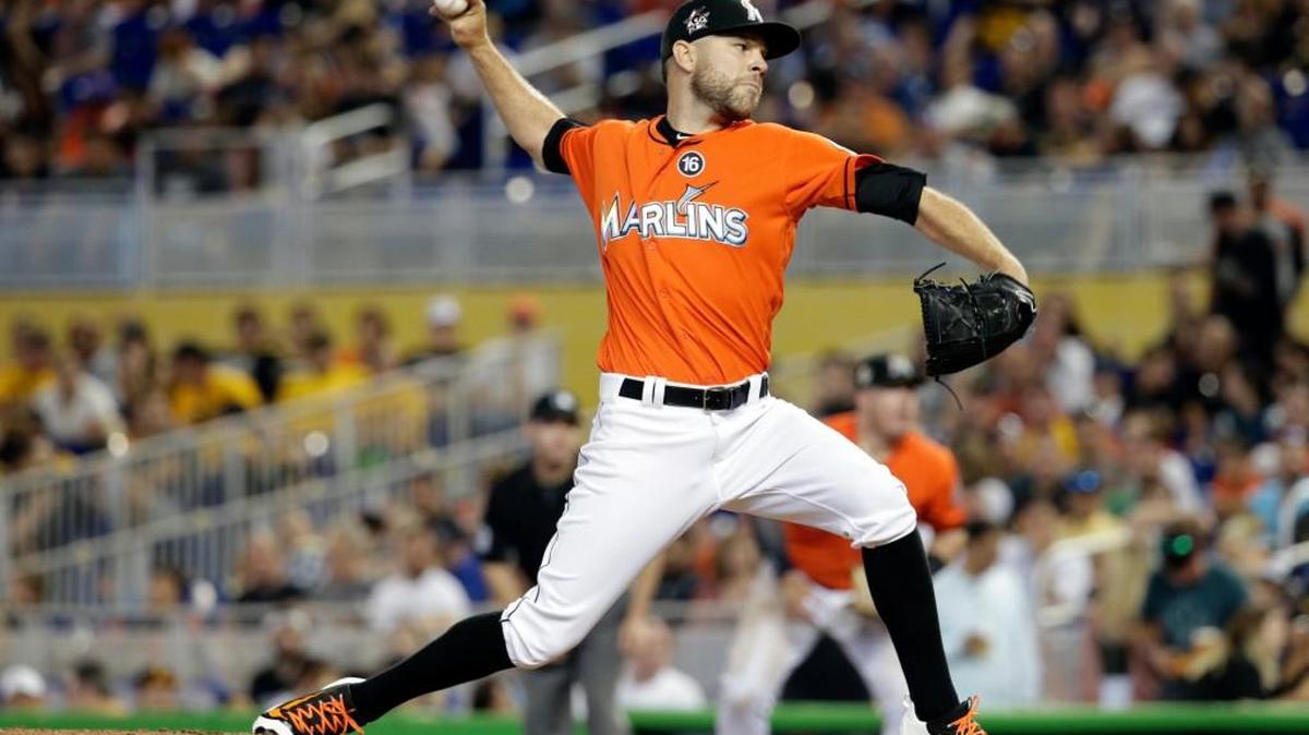 Relief pitcher David Phelps was traded from Miami to Seattle.