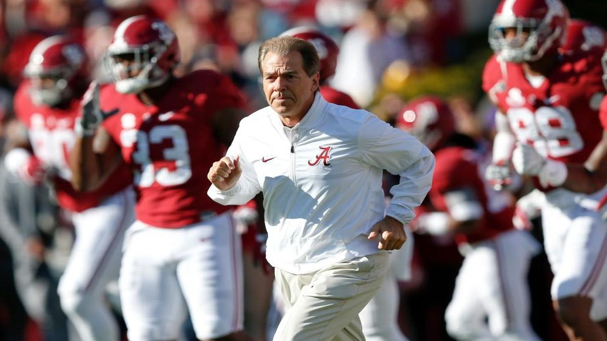Head coach Nick Saban and the Alabama Crimson Tide enter Saturday’s SEC Championship with an unbeaten record.