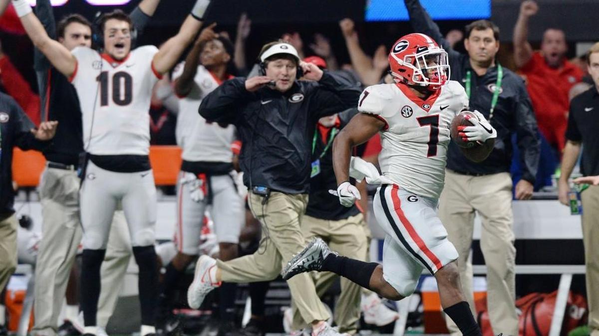 Georgia has plenty of talent at running backs, but the offensive line has had a large part in their success.