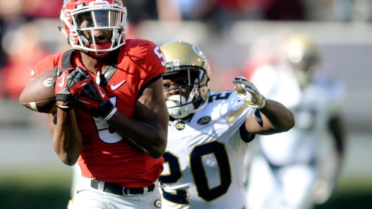 Georgia receiver Terry Godwin (5) is entering his junior season with the Bulldogs,
