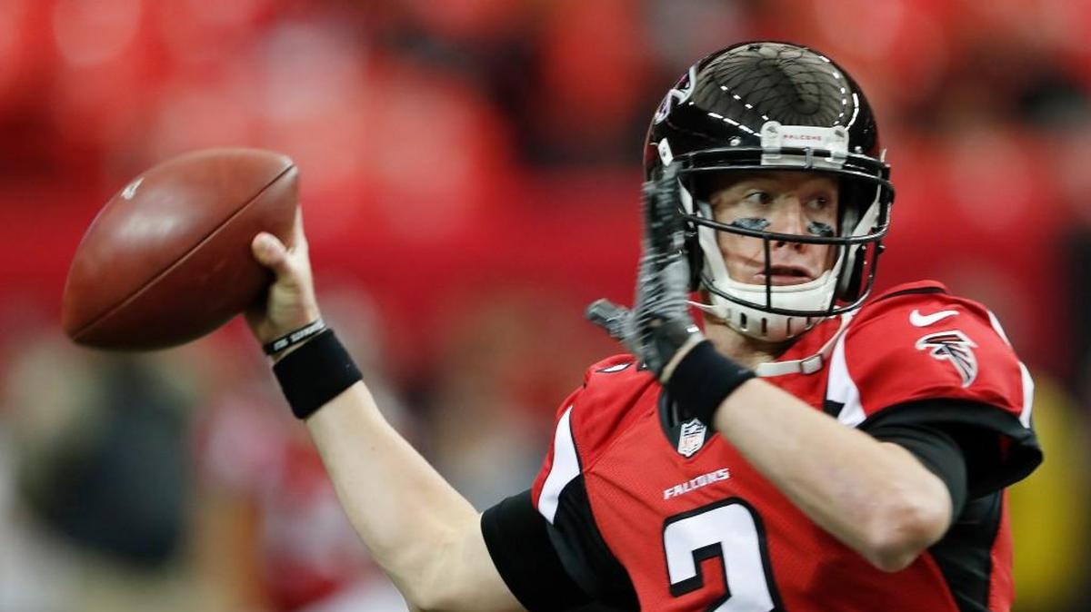 Matt Ryan and the Atlanta Falcons face the Los Angeles Rams on Sunday.