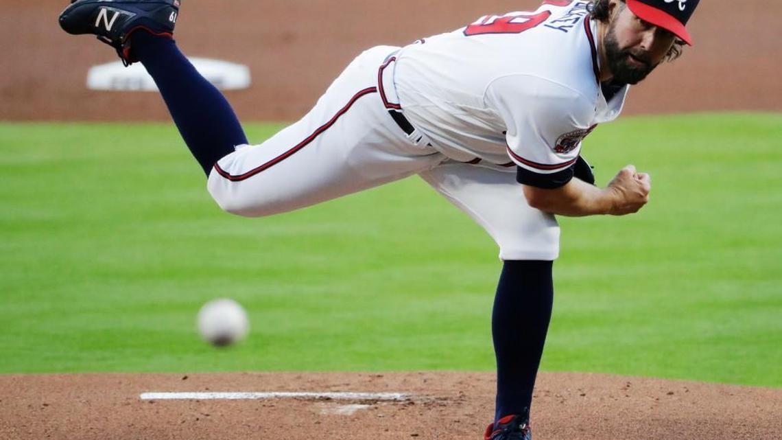 R.A. Dickey is one of the elder statesmen Atlanta is using until younger pitchers are ready.