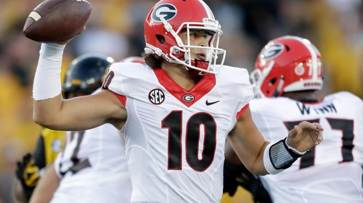 Georgia quarterback Jacob Eason and the Bulldogs face Mississippi on Saturday.