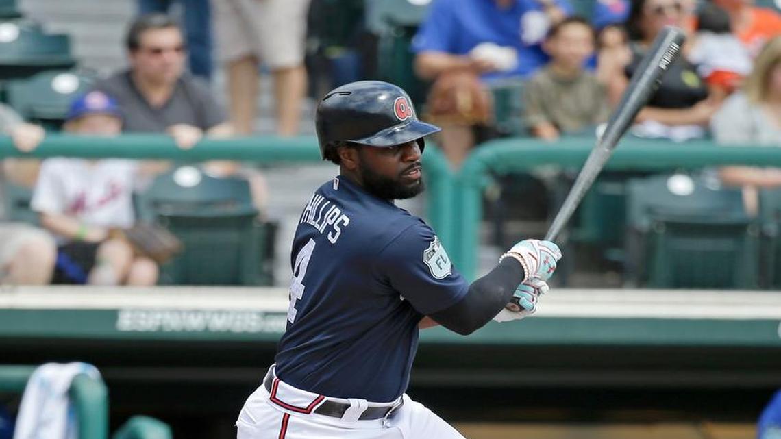 Atlanta’s Brandon Phillips was brought in during the offseason to fill a hole the Braves had at second base.