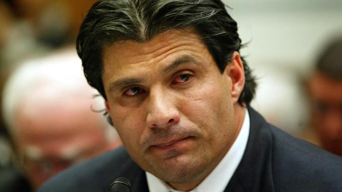 Former Major League Baseball player Jose Canseco testifies on Capitol Hill in Washington to examine the use of steroids in baseball.