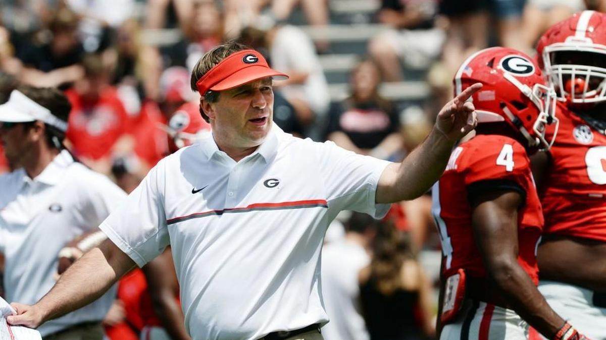 Georgia head coach Kirby Smart’s Bulldogs won eight games in 2016.