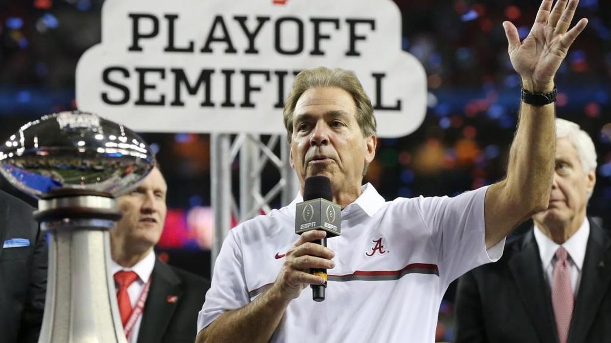 Alabama head coach Nick Saban’s Crimson Tide are favored to win the SEC title.
