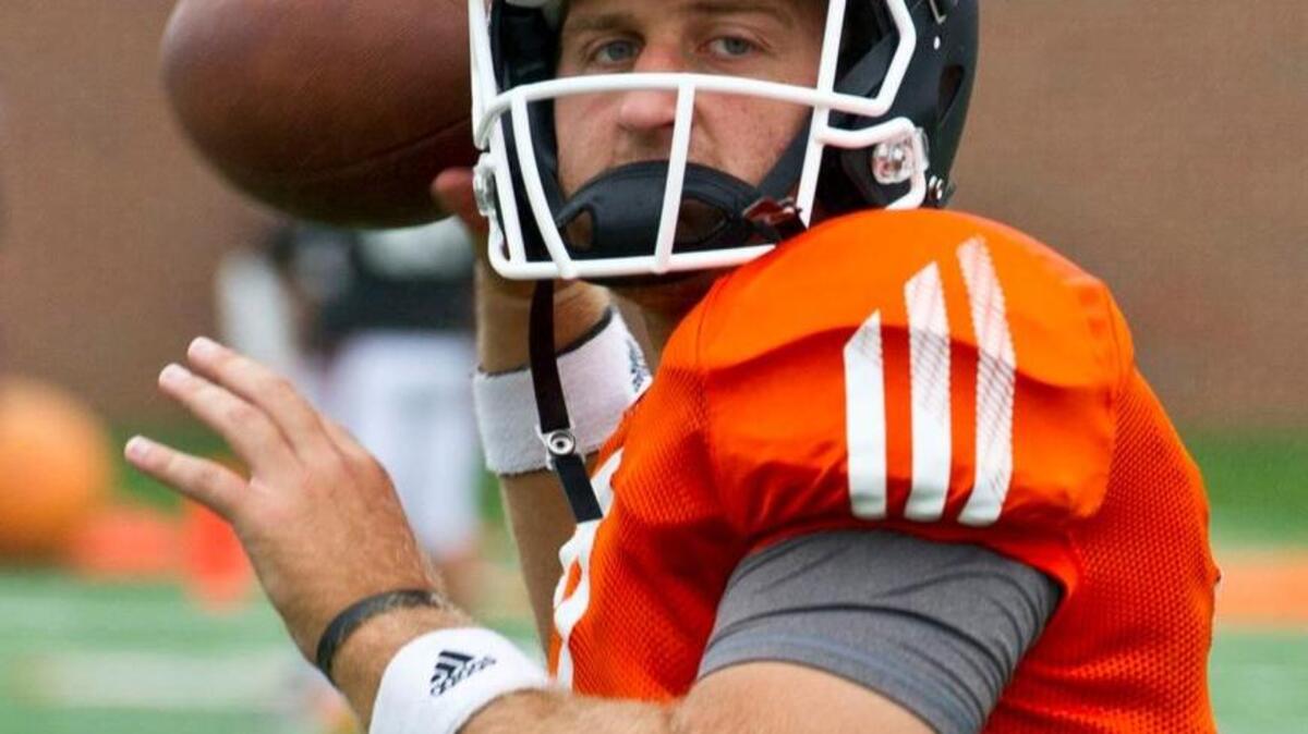 Mercer quarterback John Russ has started all 35 games for the Bears since the program rebooted in 2013.