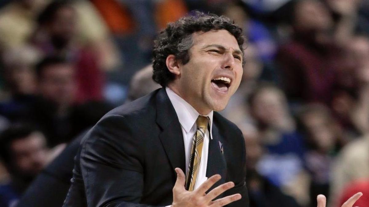 Georgia Tech head coach Josh Pastner reacts during the second of an NCAA college basketball game against Pittsburgh in the first round of the ACC Tournament.