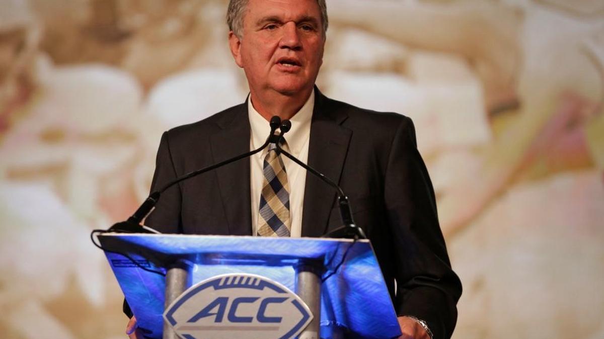 Georgia Tech head coach Paul Johnson’s Yellow Jackets open their season against Boston College in Ireland.