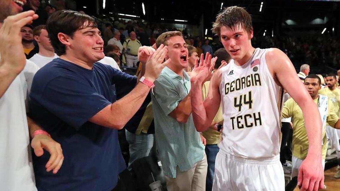 Georgia Tech's Ben Lammers (44) and the Yellow Jackets travel to N.C. State on Sunday.