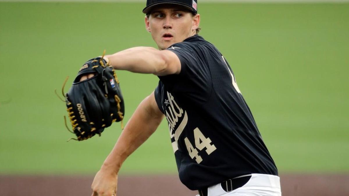 Vanderbilt starter Kyle Wright was selected No. 5 in the major league draft Monday by the Atlanta Braves.