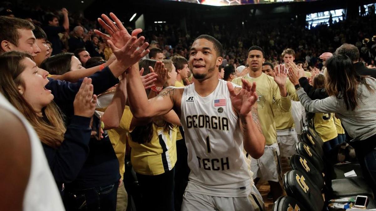 Georgia Tech guard Tadric Jackson (1) and the Yellow Jackets travel to Clemson on Wednesday.