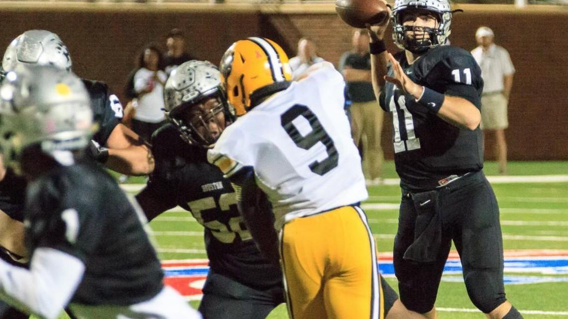 Houston County's Jake Fromm (11) has committed to Georgia, along with Mary Persons’ Malik Herring.