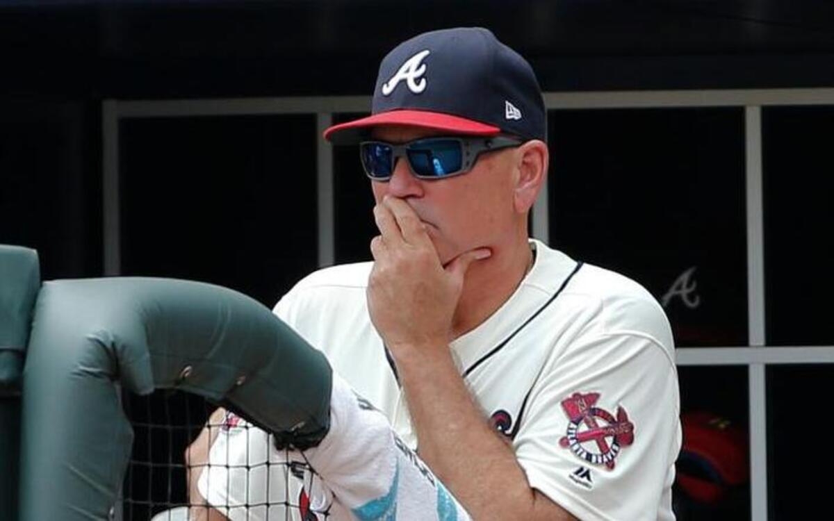 Atlanta manager Brian Snitker’s Braves swept Arizona during the weekend.