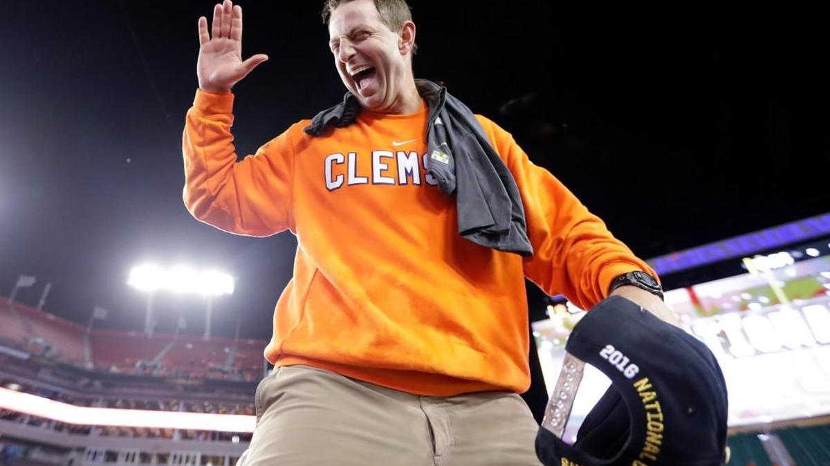 Clemson head coach Dabo Swinney and the Tigers won the program’s second national title during the 2016 season.