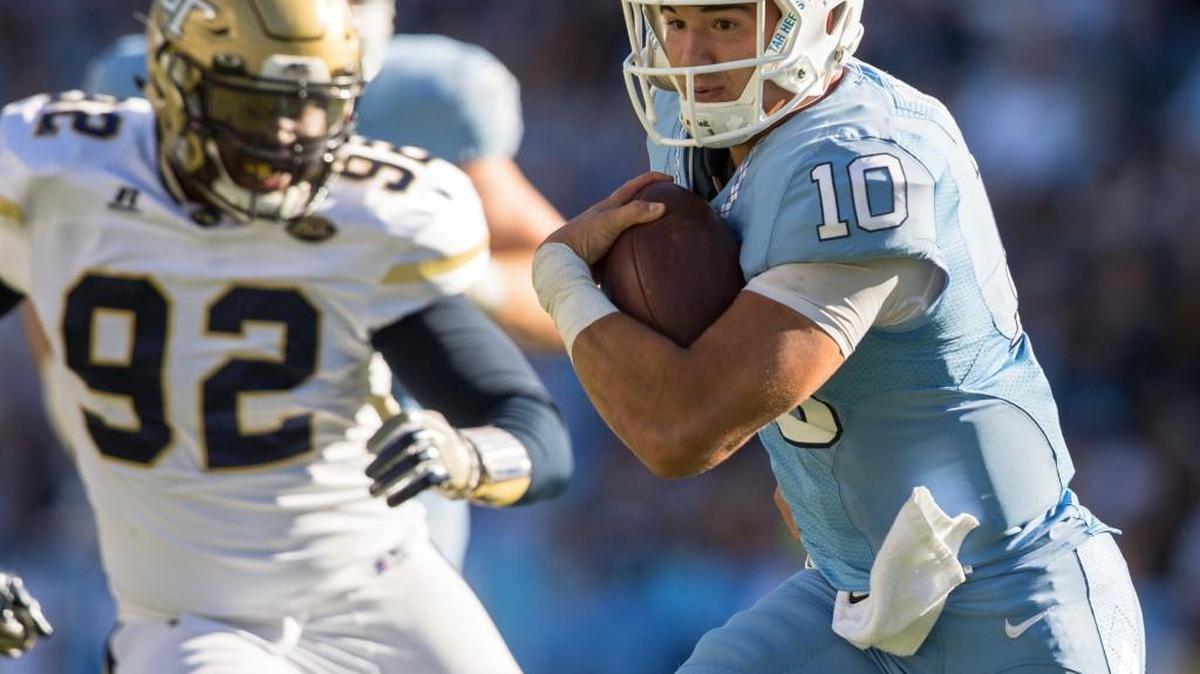 North Carolina quarterback Mitch Trubisky (10) and the Tar Heels beat Georgia Tech on Saturday