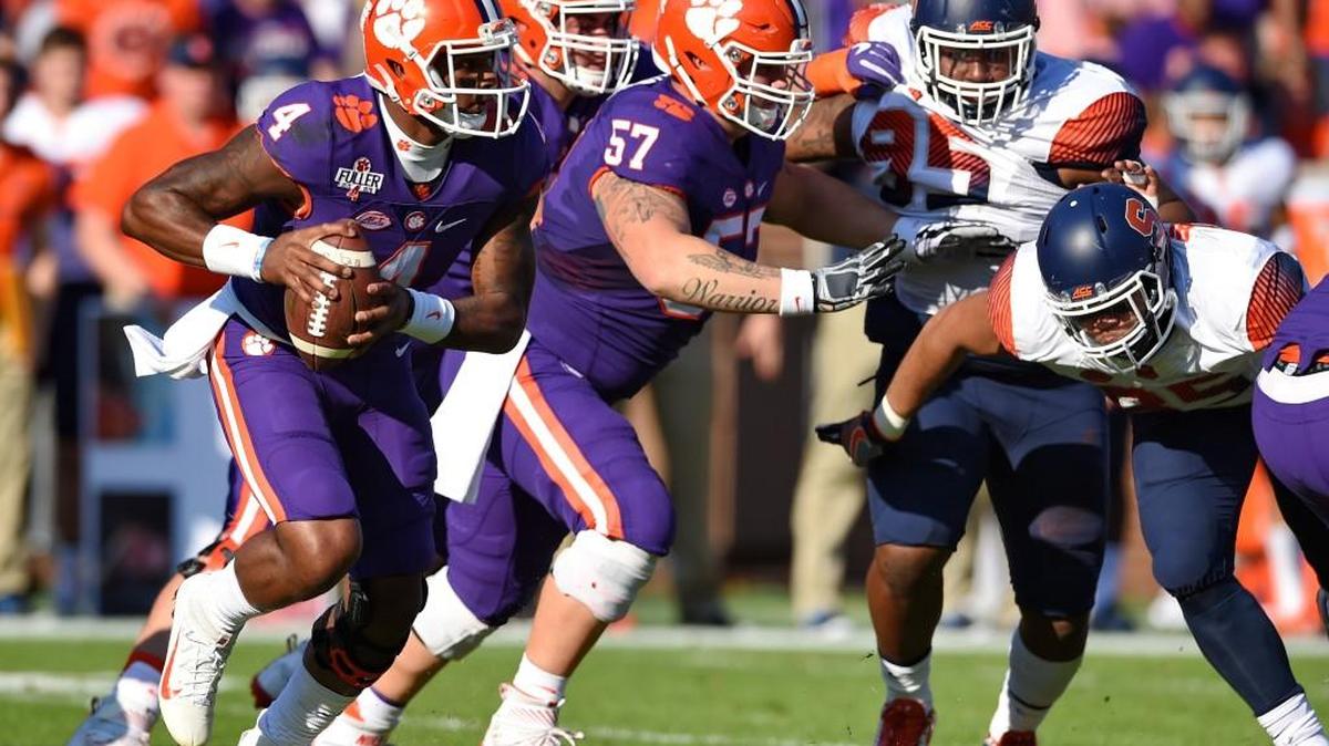 Clemson quarterback Deshaun Watson (4) and the Tigers host Pittsburgh on Saturday.