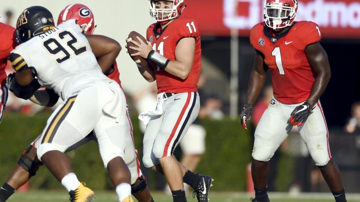 Georgia quarterback Jake Fromm (11) will make his first college start Saturday at Notre Dame.