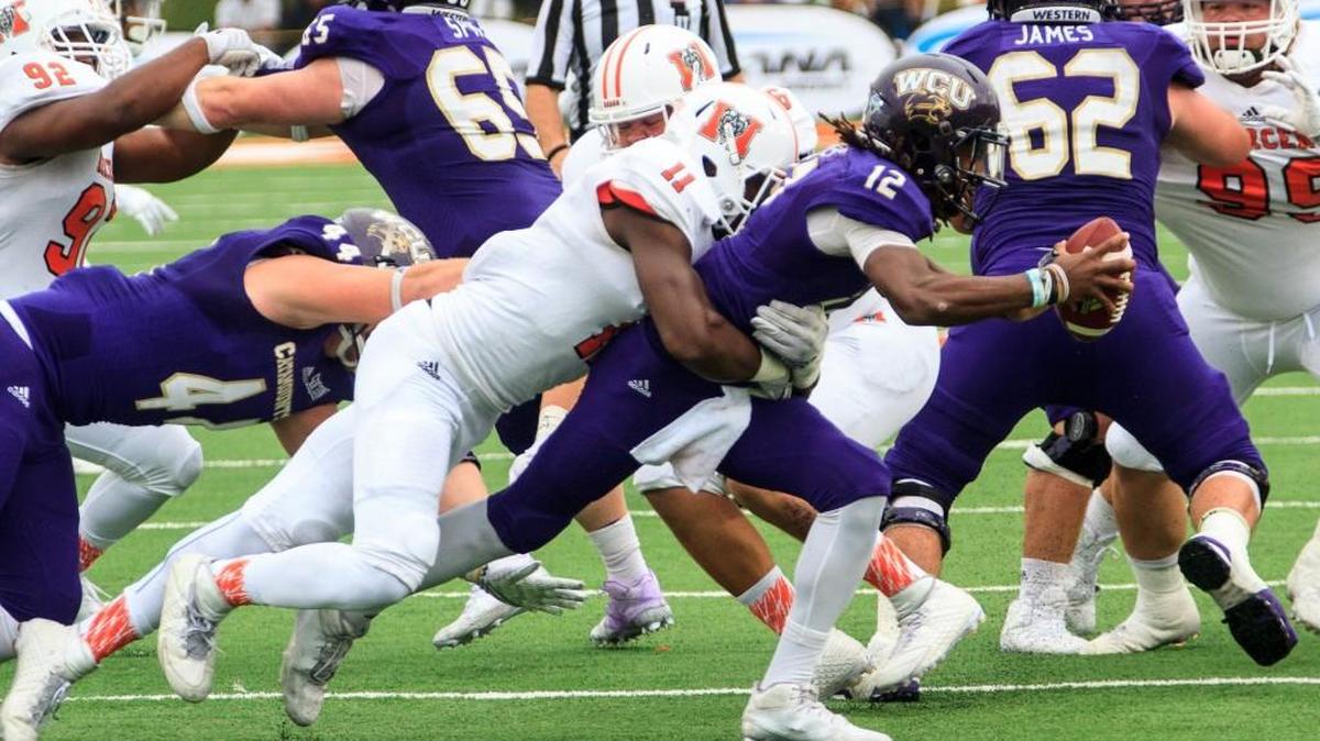 Mercer's Tosin Aguebor (11) and the Bears host East Tennessee State on Saturday in Southern Conference play.