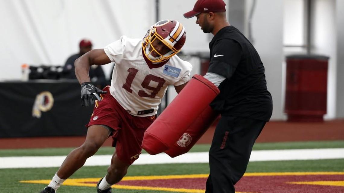 Former Northside standout Robert Davis (19) was a fourth-round pick of the Washington Redskins.