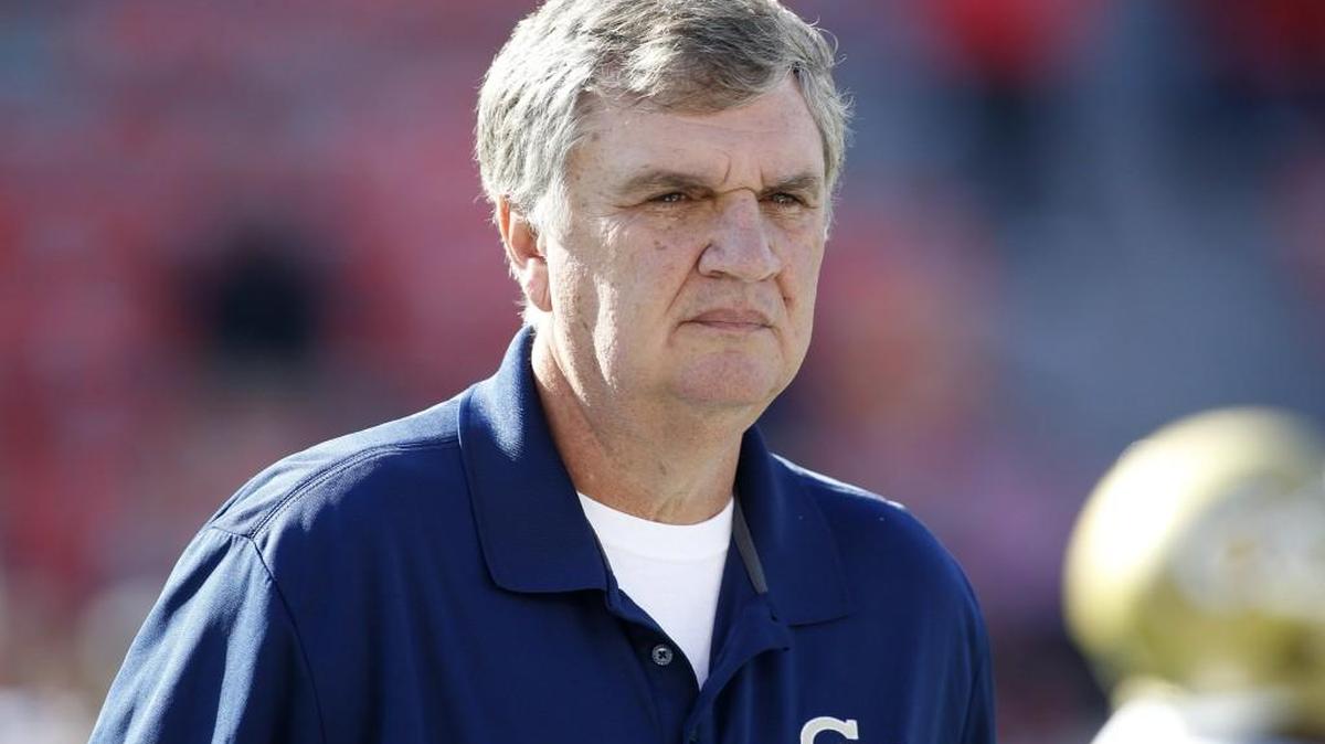 FILE - In this Nov. 26, 2017, file photo, Georgia Tech head coach Paul Johnson prepares for an NCAA college football game against Georgia in Athens, Ga. Johnson heads into his 10th season as Georgia Techâ€™s coach, which is rare territory indeed in todayâ€™s instant-gratification world.