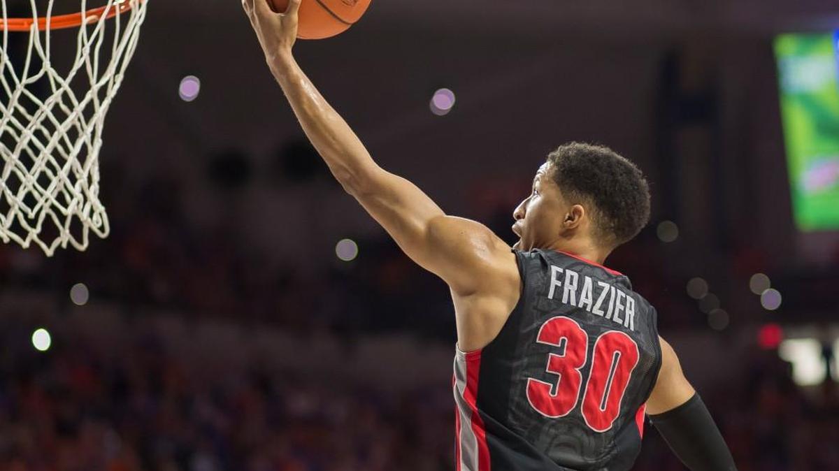Georgia guard J.J. Frazier (30) and the Bulldogs host Vanderbilt on Tuesday.