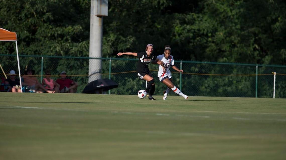 Maddie Clark, left, is entering her senior season at Mercer.