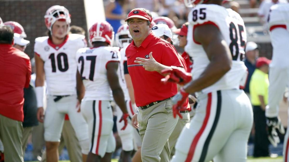 Georgia head coach Kirby Smart and the Bulldogs host Tennessee on Saturday afternoon.