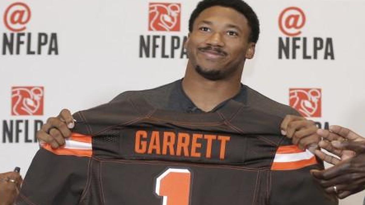 Myles Garrett was the first pick of this year’s NFL draft.