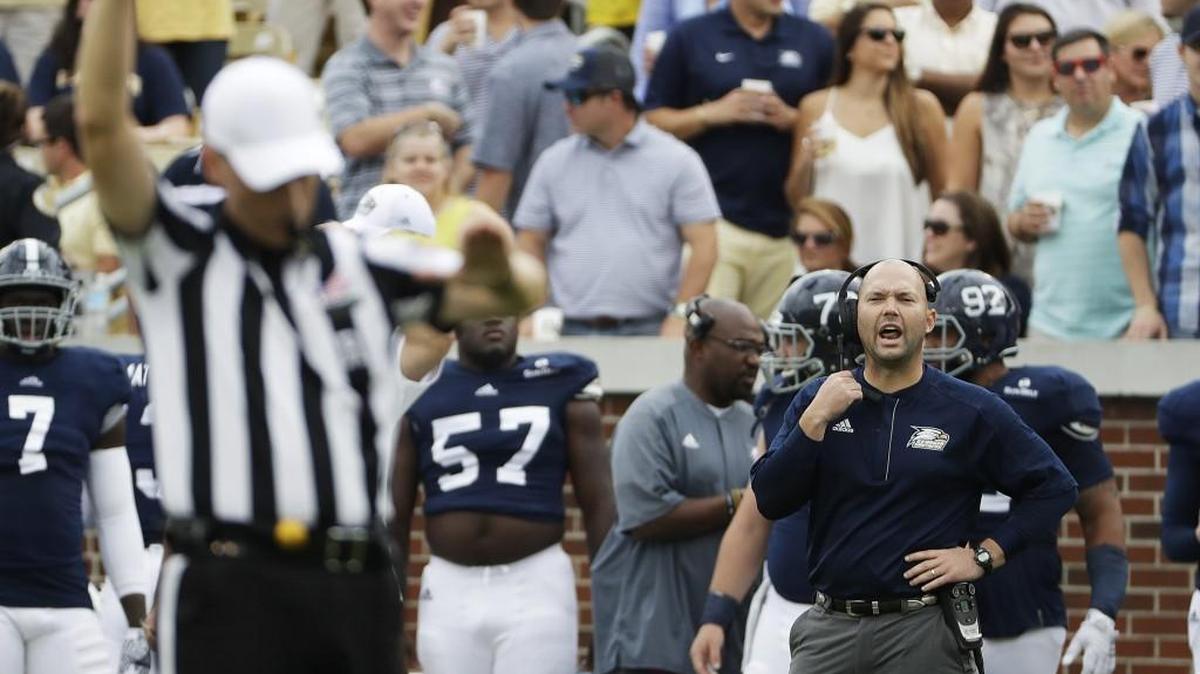 Georgia Southern head coach Tyson Summers is entering his second season with the Eagles.