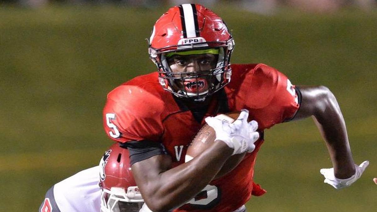 C.J. Harris (5) and the FPD Vikings lead the GHSA Class 1A private power ratings through the fifth week of the regular season.